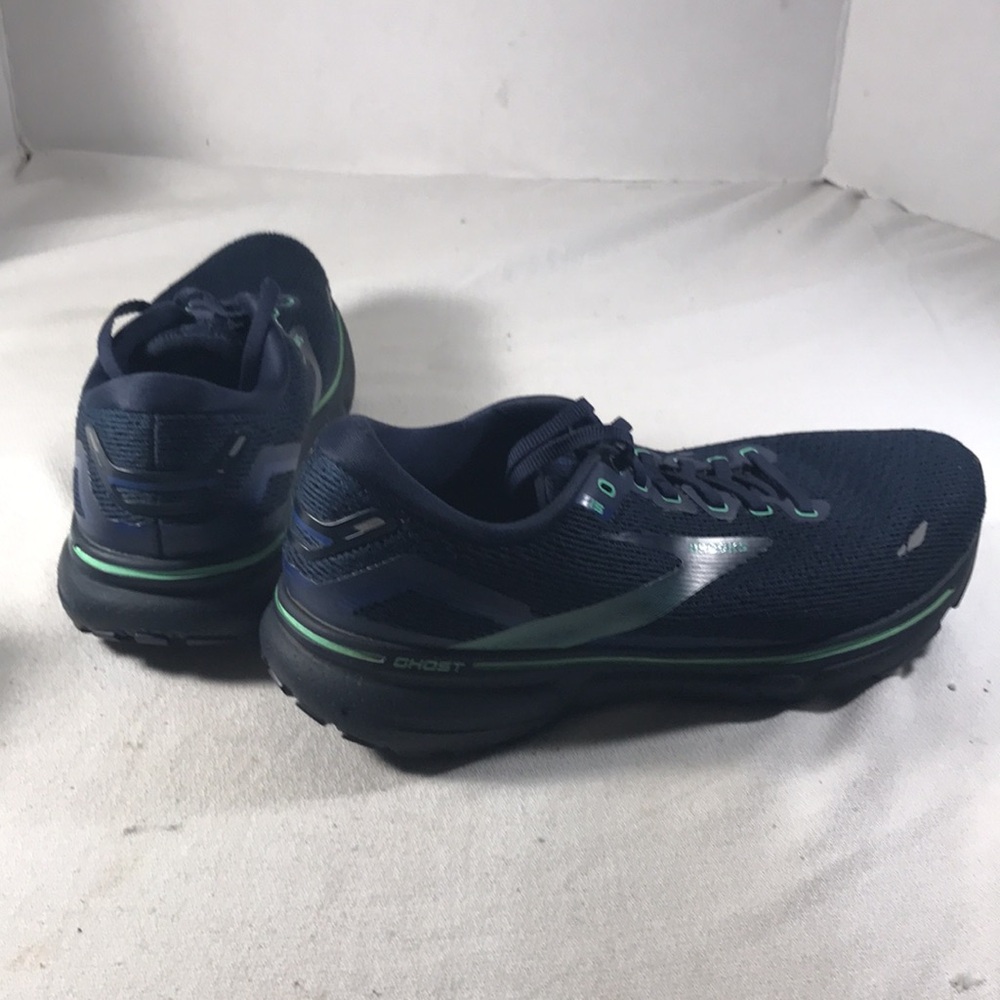 Brooks Ghost 15 Crown Blue/Black Men's Running Shoes with Teal Accents Sz 9 - Picture 5 of 8